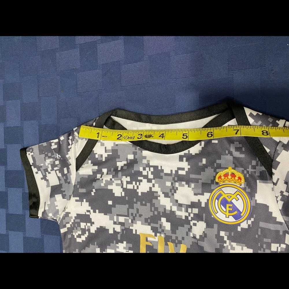 Real Madrid Baby‎ Onesie 12M Fly Emirates Soccer Jersey Bodysuit